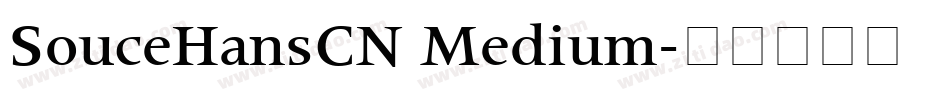 SouceHansCN Medium字体转换